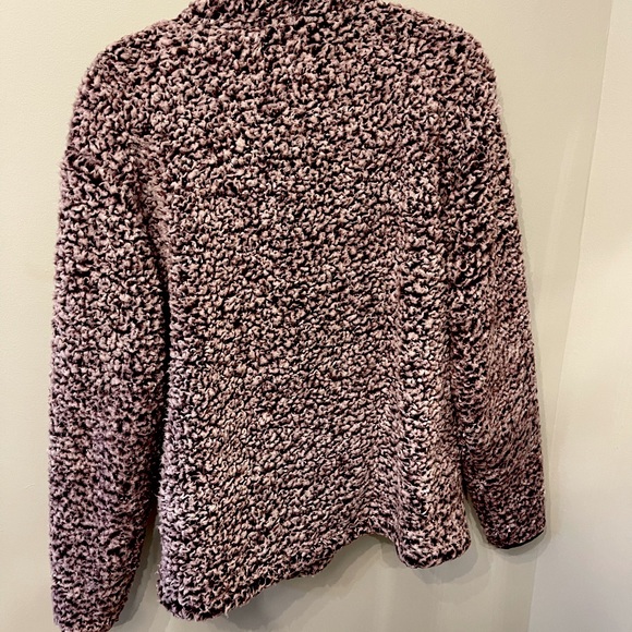 Victoria’s Secret PINK Sherpa Full-Zip in Purple/White. Size M. - Picture 6 of 6